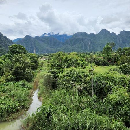 Blue Guesthouse Vang Vieng Exterior foto