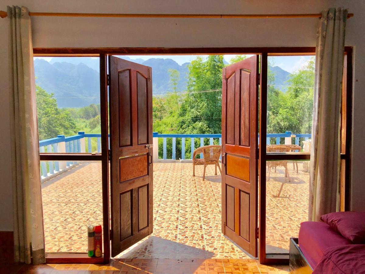 Blue Guesthouse Vang Vieng Exterior foto